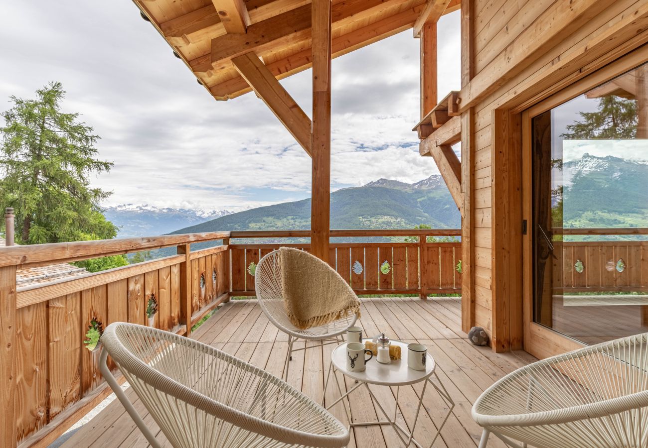 Terrasse Chalet Touti aux Masses en Suisse