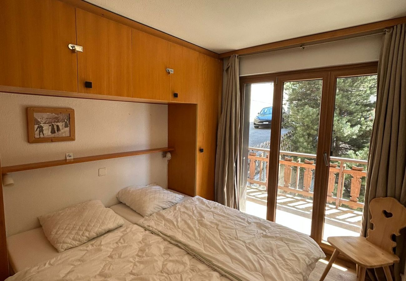 Chambre à coucher appartement les Greppons O 013, à Veysonnaz en Suisse
