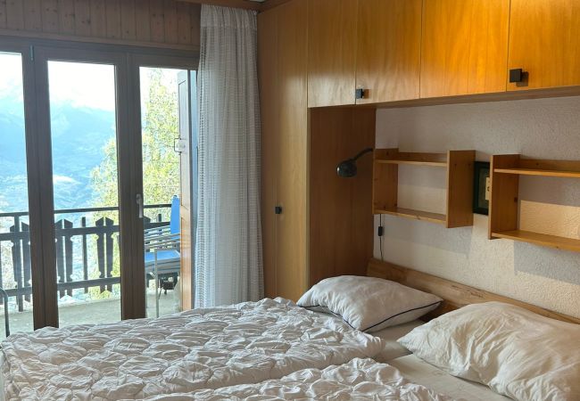 Chambre à coucher Appartement Mélèzes K 021, à Veysonnaz en Suisse