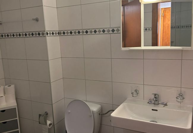 Salle de douche Appartement Bellevue L 031, à Veysonnaz en Suisse