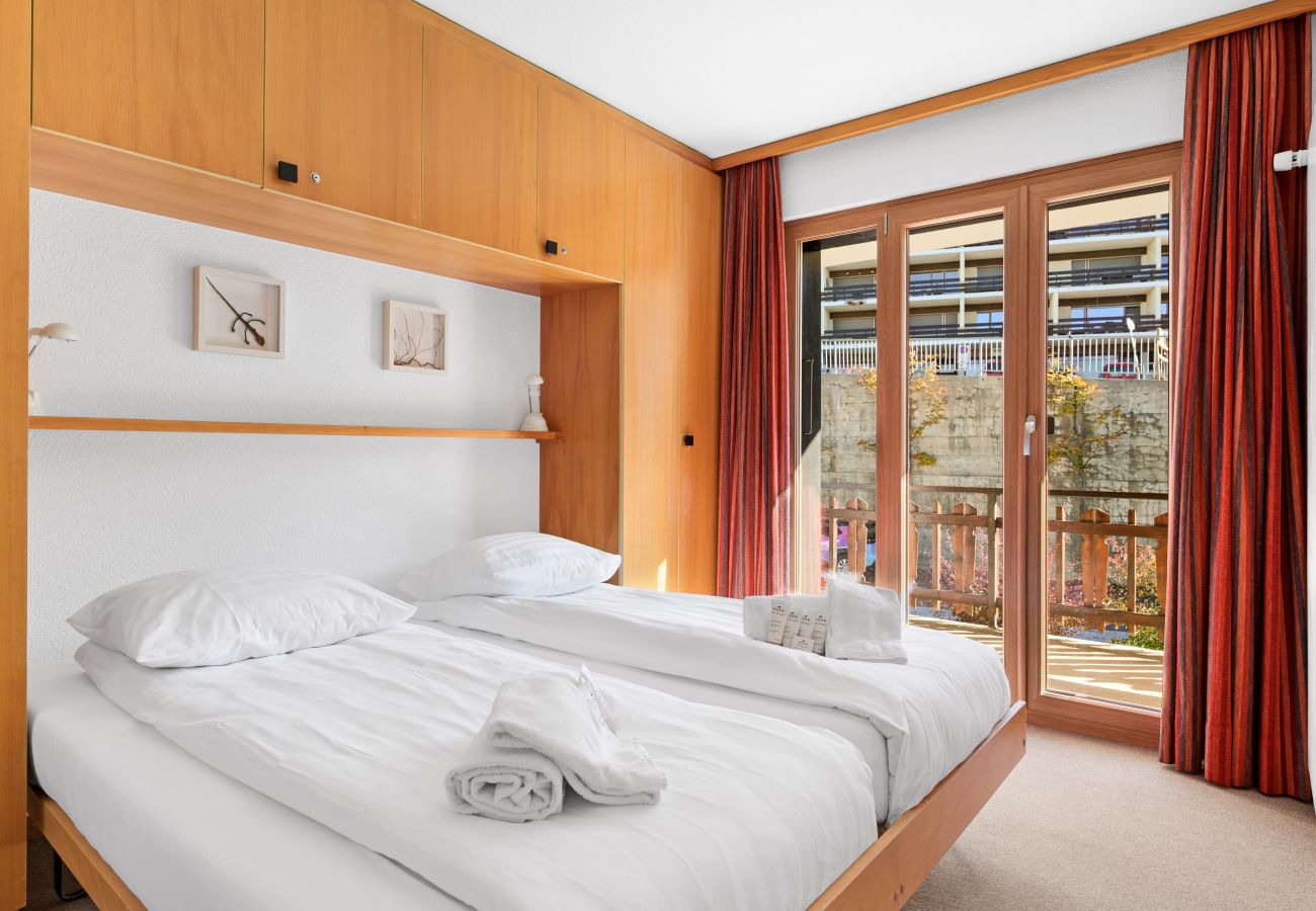 Chambre à coucher Appartement Mélèzes K 020 à Veysonnaz en Suisse
