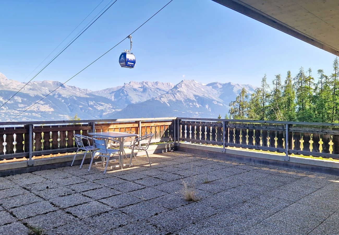 Terrasse Appartement Hauts de Veysonnaz HV2 001, à Veysonnaz en Suisse