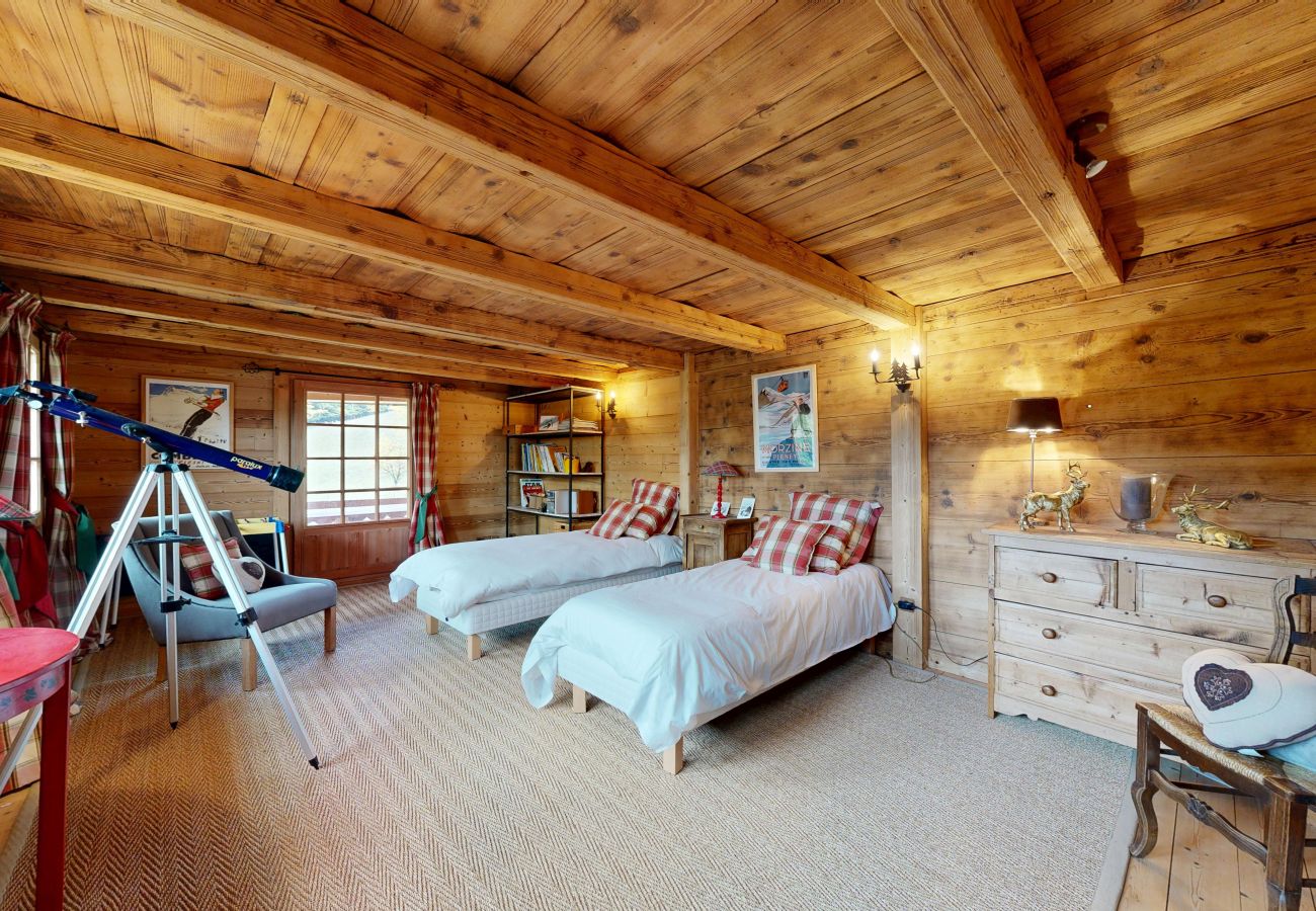 Chambre à coucher Chalet Drozin - Auvents à Abondance en France