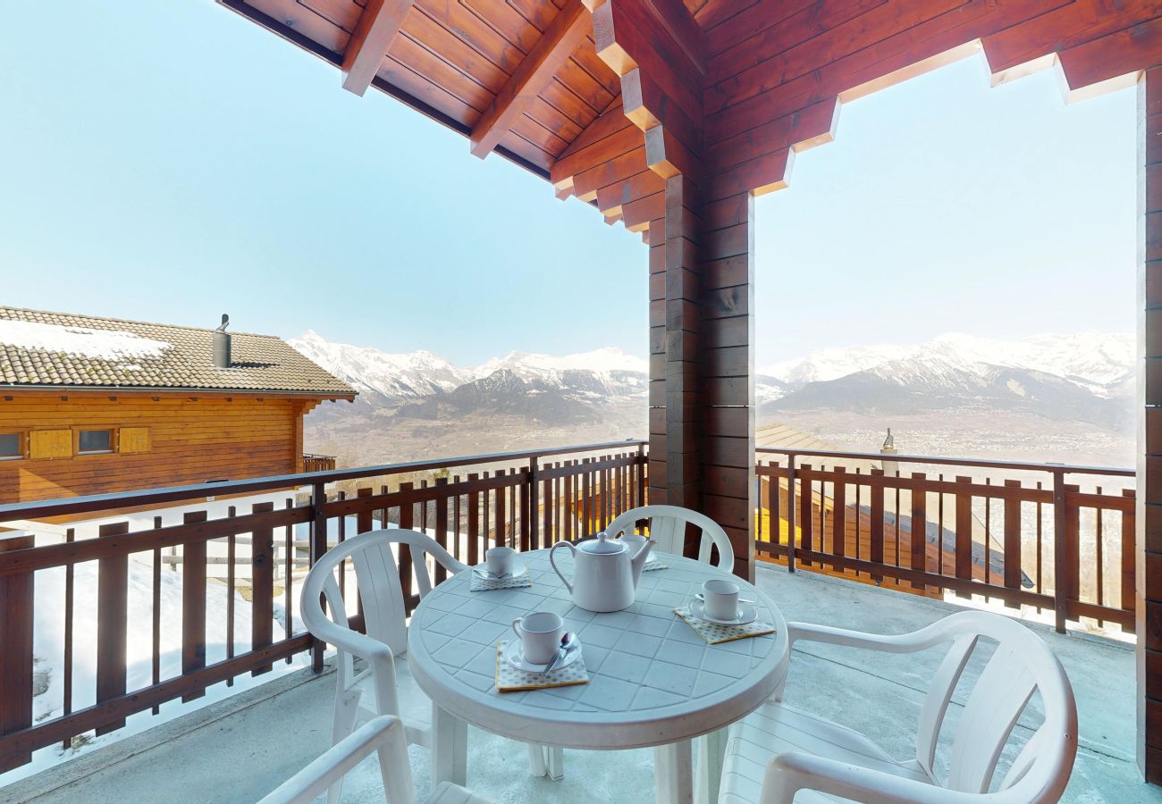 Terrasse Chalet Fontannets 002 à Salins en Suisse