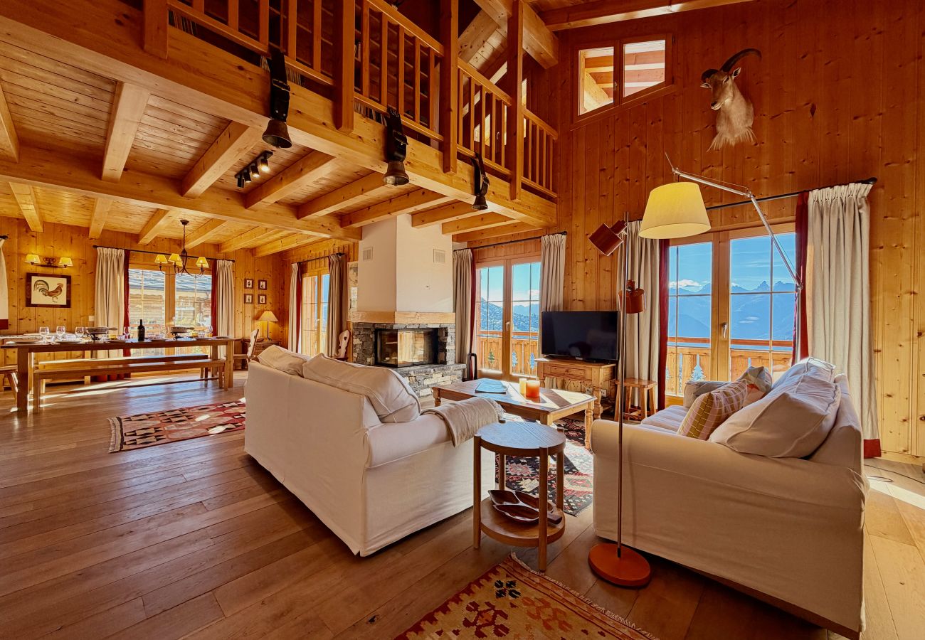 Salon Chalet Chèvre d'Or à Veysonnaz en Suisse