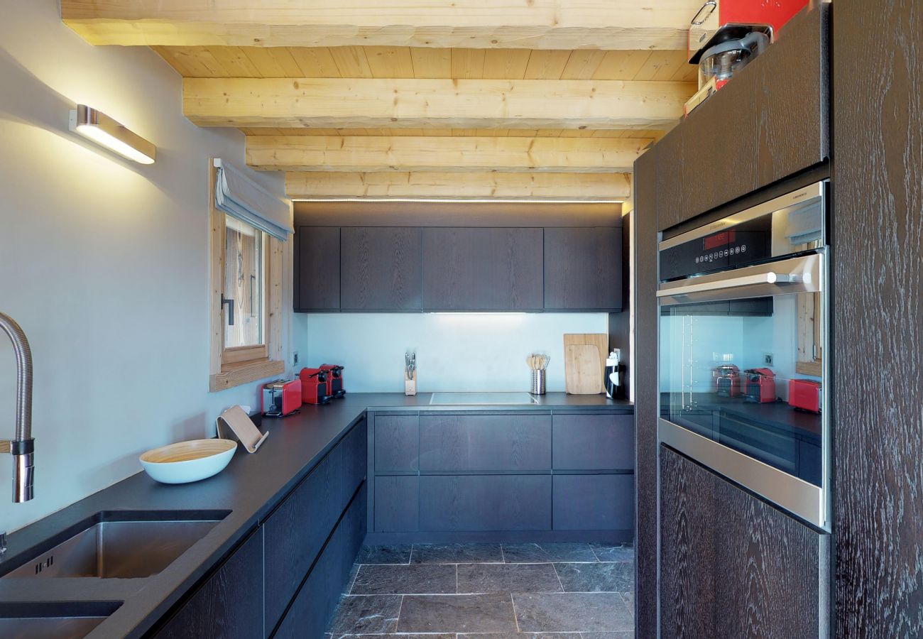 Kitchen Chalet Be Cool at Les Masses in Switzerland