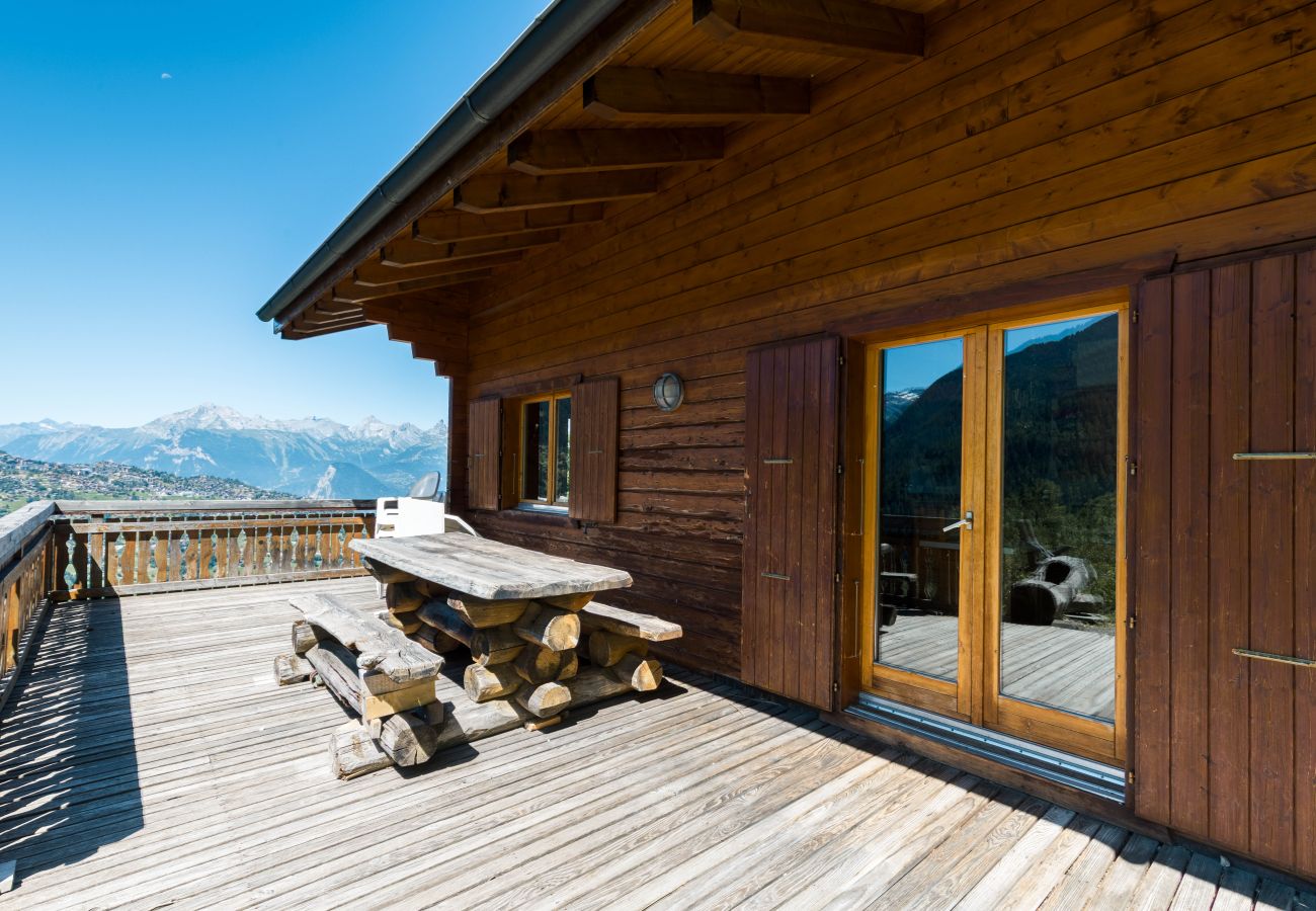 Terrace Chalet Aeolus in Veysonnaz, Switzerland