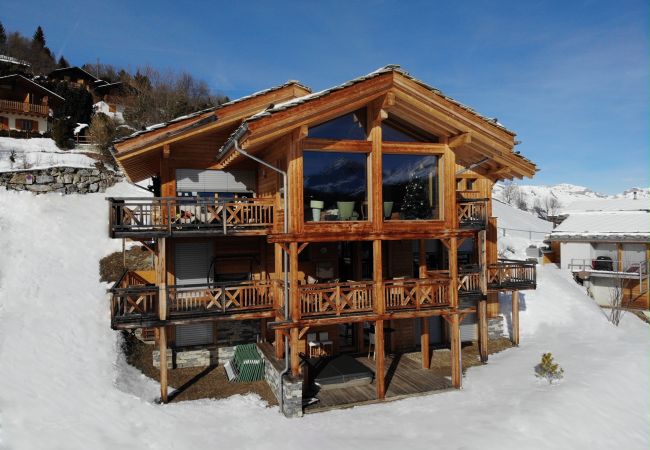 Chalet in Hérémence - Etoiles des Neiges LUXE & JACUZZI chalet 12 pers Chalet in Hérémence - Etoiles des Neiges LUXE & JACUZZI chalet 12 pers