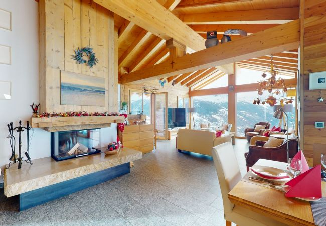 Chalet in Hérémence - Etoiles des Neiges LUXE & JACUZZI chalet 12 pers Chalet in Hérémence - Etoiles des Neiges LUXE & JACUZZI chalet 12 pers