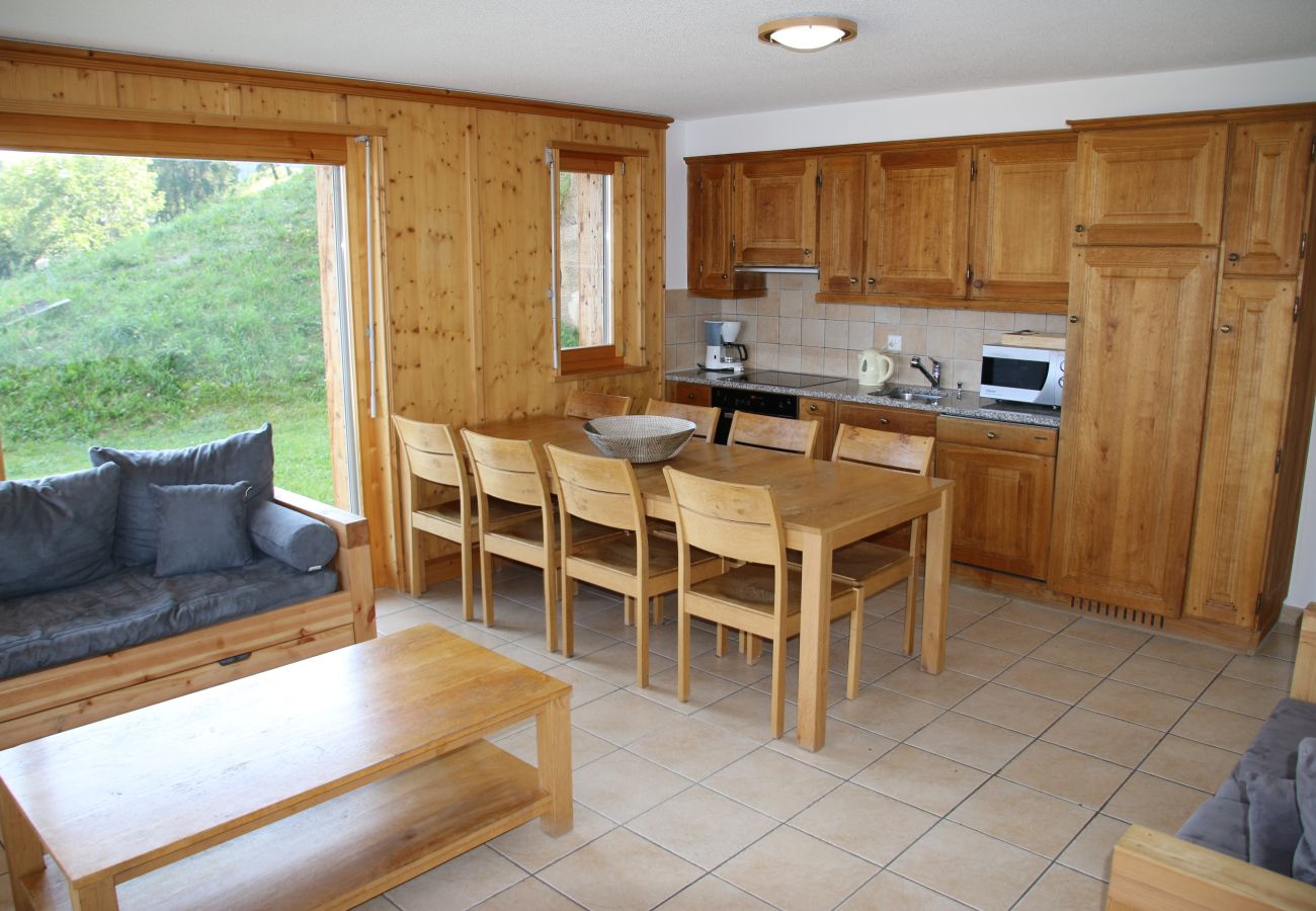 Dining room, Appartement Plein Ciel VA 001, in Veysonnaz, Switzerland