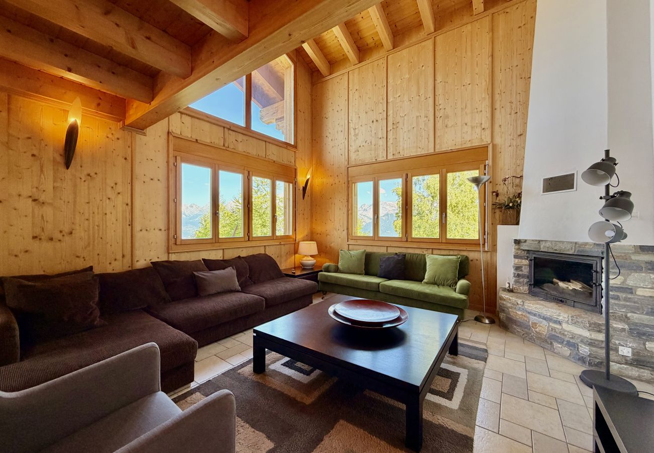 Living room Chalet Tschoueilles 009 in Veysonnaz, Switzerland
