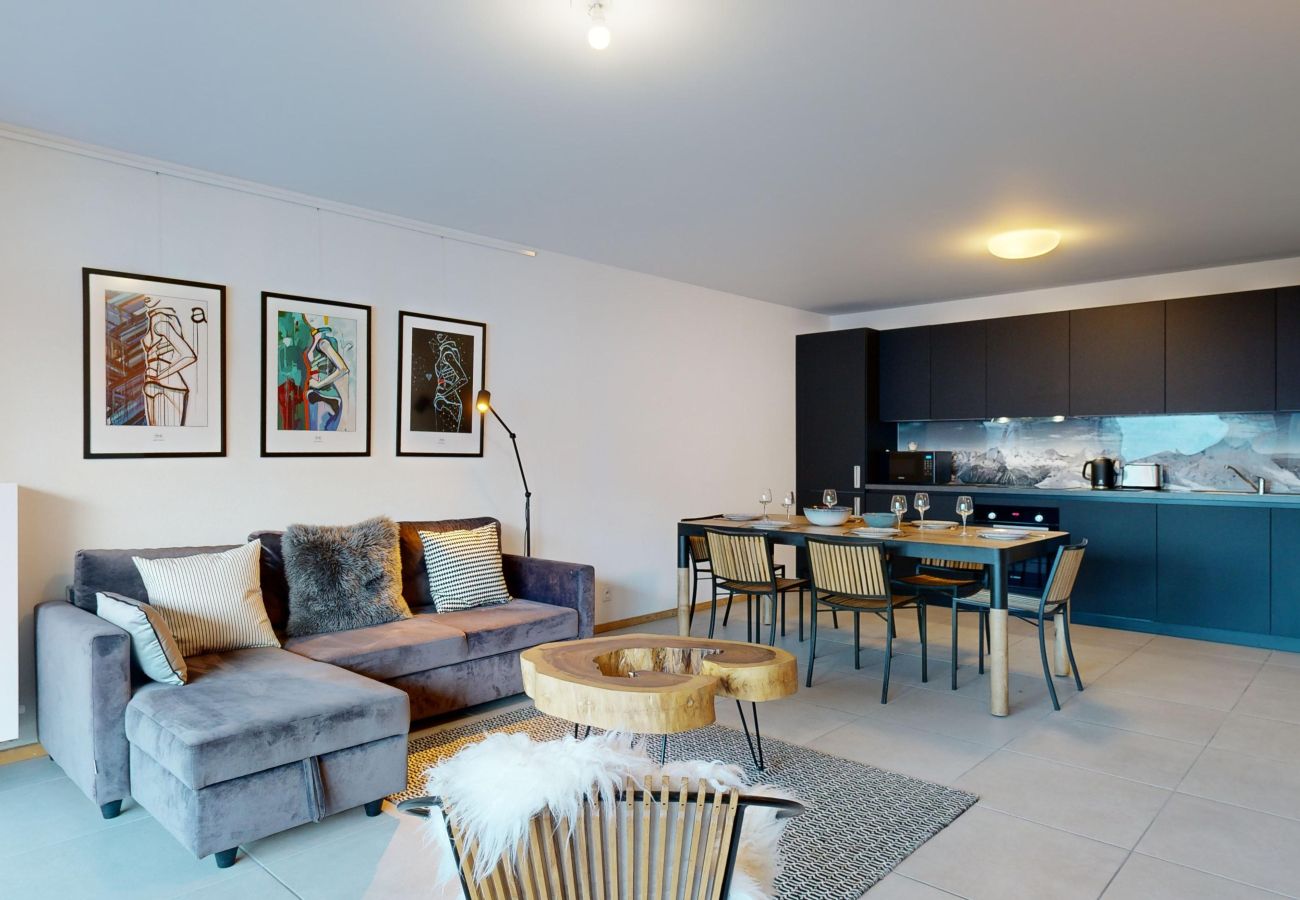 Living room Appartement Cremaillère 302 Centre village Châtel 