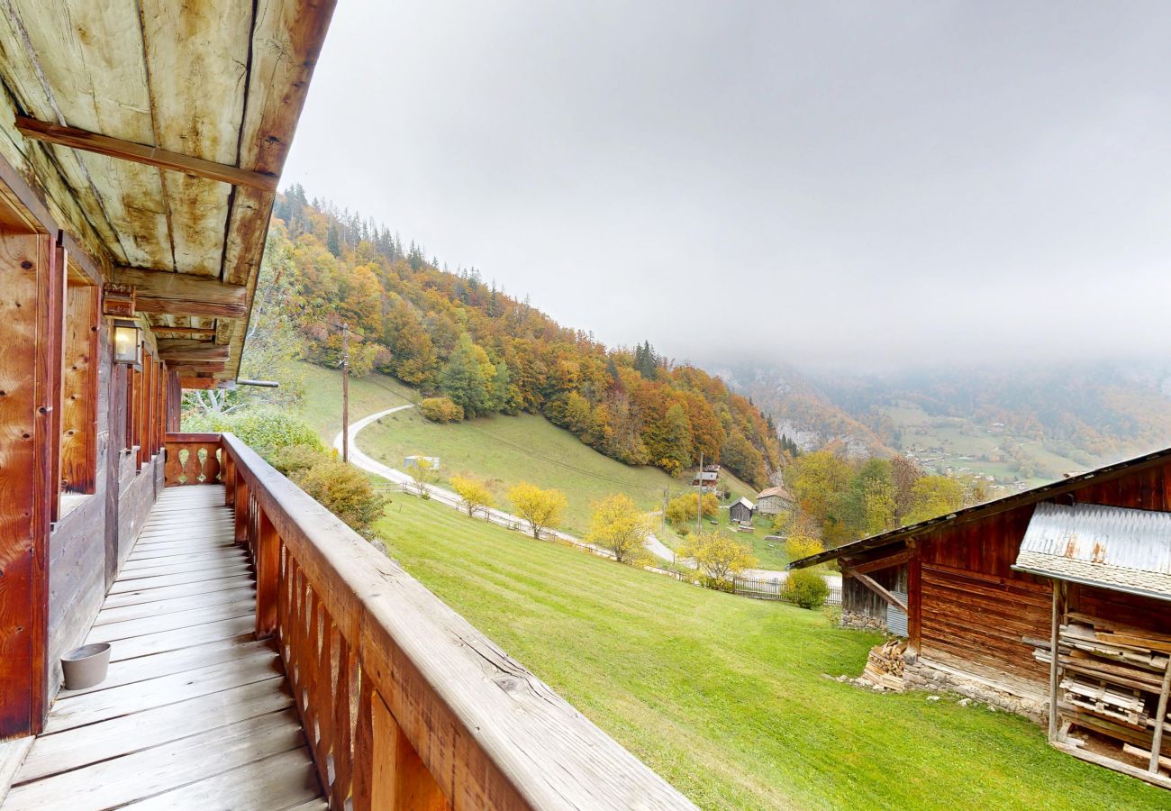 Balcony Chalet Drozin - Auvents in Abondance, France