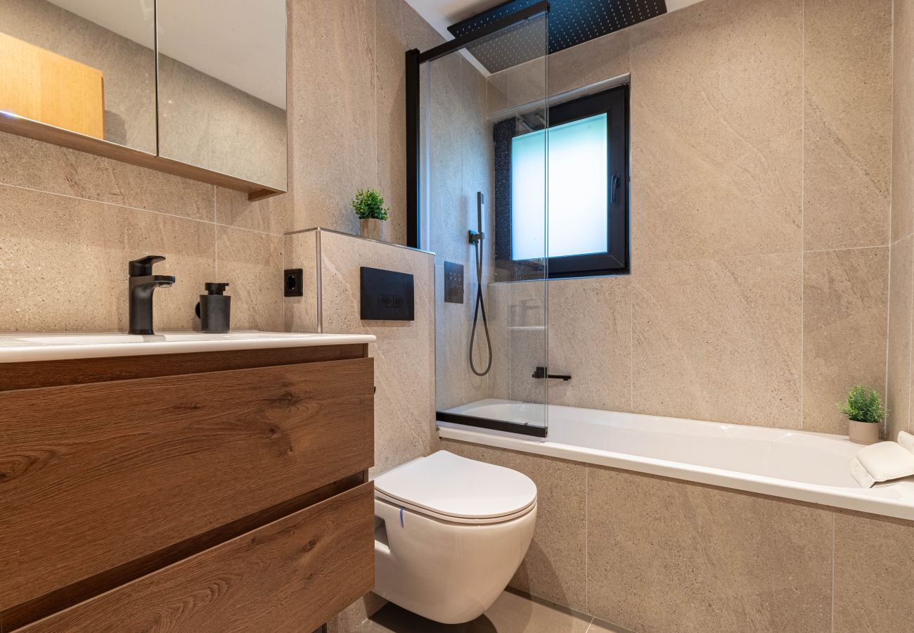 Bathroom of Chalet Le Petit Renard in Vex, Switzerland